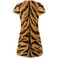 thumbnail image 2 of Halloween Tiger Costume All Over Juniors V-Neck Dress, 2 of 2