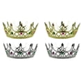 thumbnail image 1 of 4 Piezas Corona de Plástico de Rey Real Corona de Plástico de Reina Coronas de Cumpleaños Accesorio de Disfraz, 1 of 5