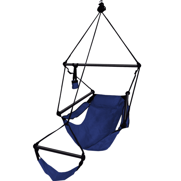 Hammaka Hanging Hammock Air Chair, Aluminum Dowels, Blue