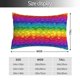 thumbnail image 2 of Fotbe Bright Rainbow Funda de Almohada Decorativa Estilo Occidental, Lujo en Algodón, Fundas para Almohadas King, Cojín Estampado para Decoración del Hogar-20"x30", 2 of 6