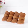 thumbnail image 3 of Summark 4Pcs Pets Dog Shoes Winter Warm Snow Boots Puppy Protective Anti-slip Booties, 3 of 6