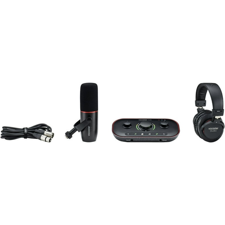 Focusrite Vocaster Two Studio 1-Person Podcasting Kit Bundle
