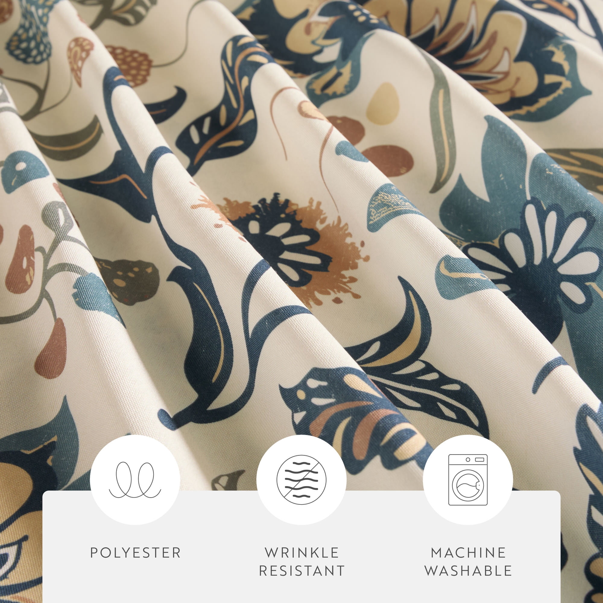 Shower Curtain in Floral Patterns