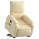thumbnail image 1 of Sillón reclinable para masajes Electric Power Lift VidaXL, color crema, 1 of 9