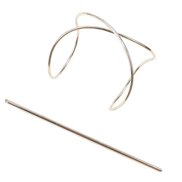 Qarigey Horquilla de aleación para mujer, reemplazo portátil, pinza para el pelo antioxidante galvanizada Irregular, accesorios de adorno para la Accesorio para el cabello Plata Qarigey AP015442-02