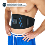 FitNation Versatone Core Trainer & TENS Belt Gen II, Compact Core Toning, Belt Included, 6 Modes