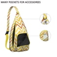 thumbnail image 2 of Abstract Art Sling Backpack - Modern Gallery Style Print Crossbody Bag, Fashionable for Work & School, 2 of 4