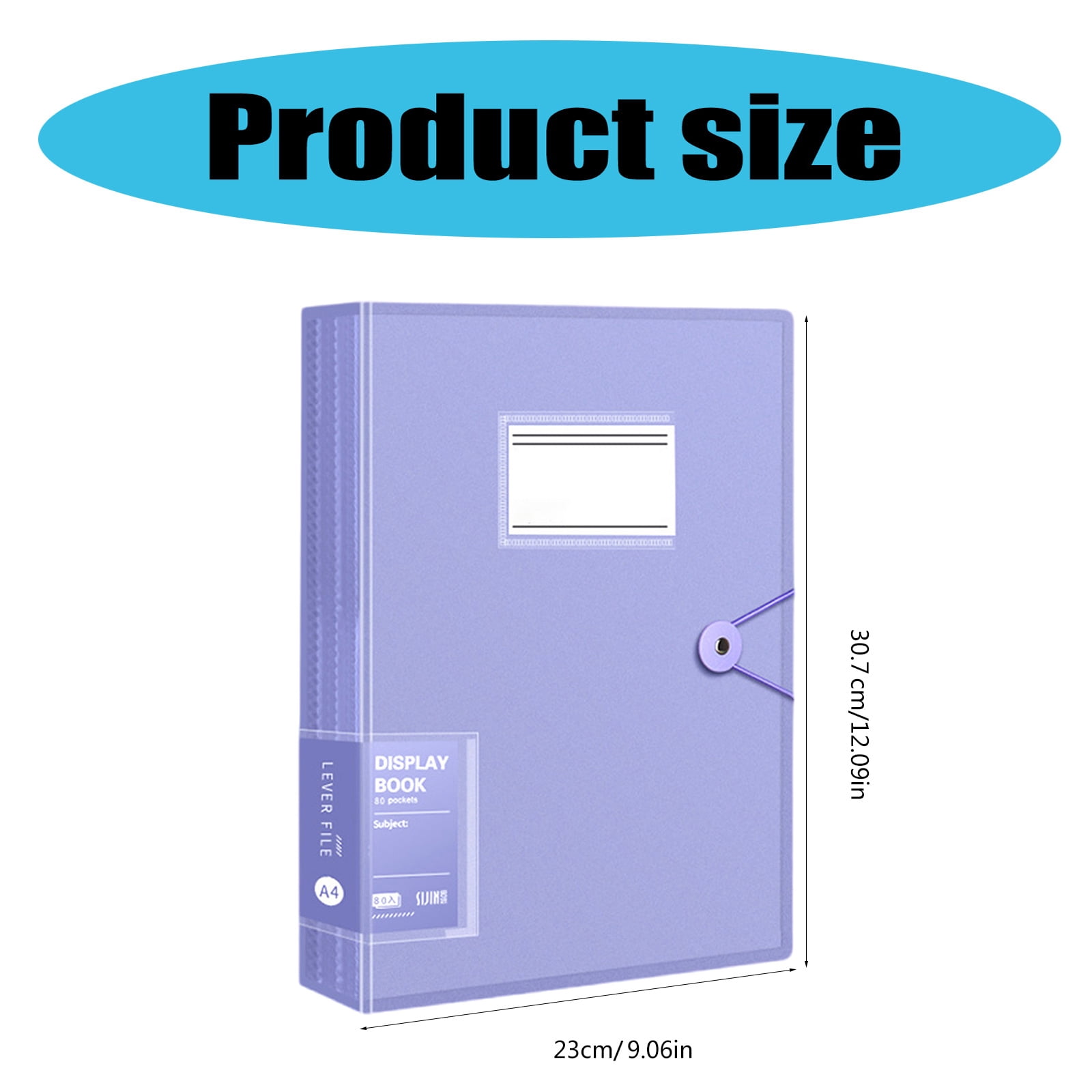 Presentation Folder with 80 Pockets Display Folder for School Presentations, Filing, Insurance Financial Documents