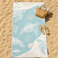 thumbnail image 6 of Beach Towel Bag, Portable Beach Towel Backpack, Integrated Beach Towel with Shoulder Strap, Breathable Cotton Linen Material, Geometric Design, Lightweight and Compact for Travel and Outdoor Use, 6 of 8
