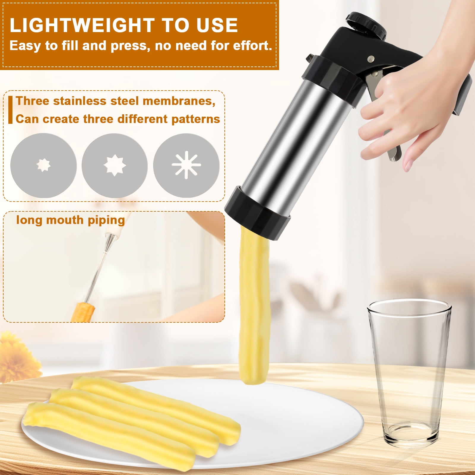 Friteuse à Air Jouet Avec 15 Accessoires, Musique, Lumières, Aliments Changeant De Couleur, Dès 3 Ans