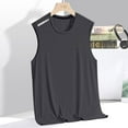 thumbnail image 4 of Ccpelsie Men's Workout Tank Tops Sleeveless Summer Sun Shirts for Running Swim Gym Beach(Grey,XXXXXL), 4 of 9