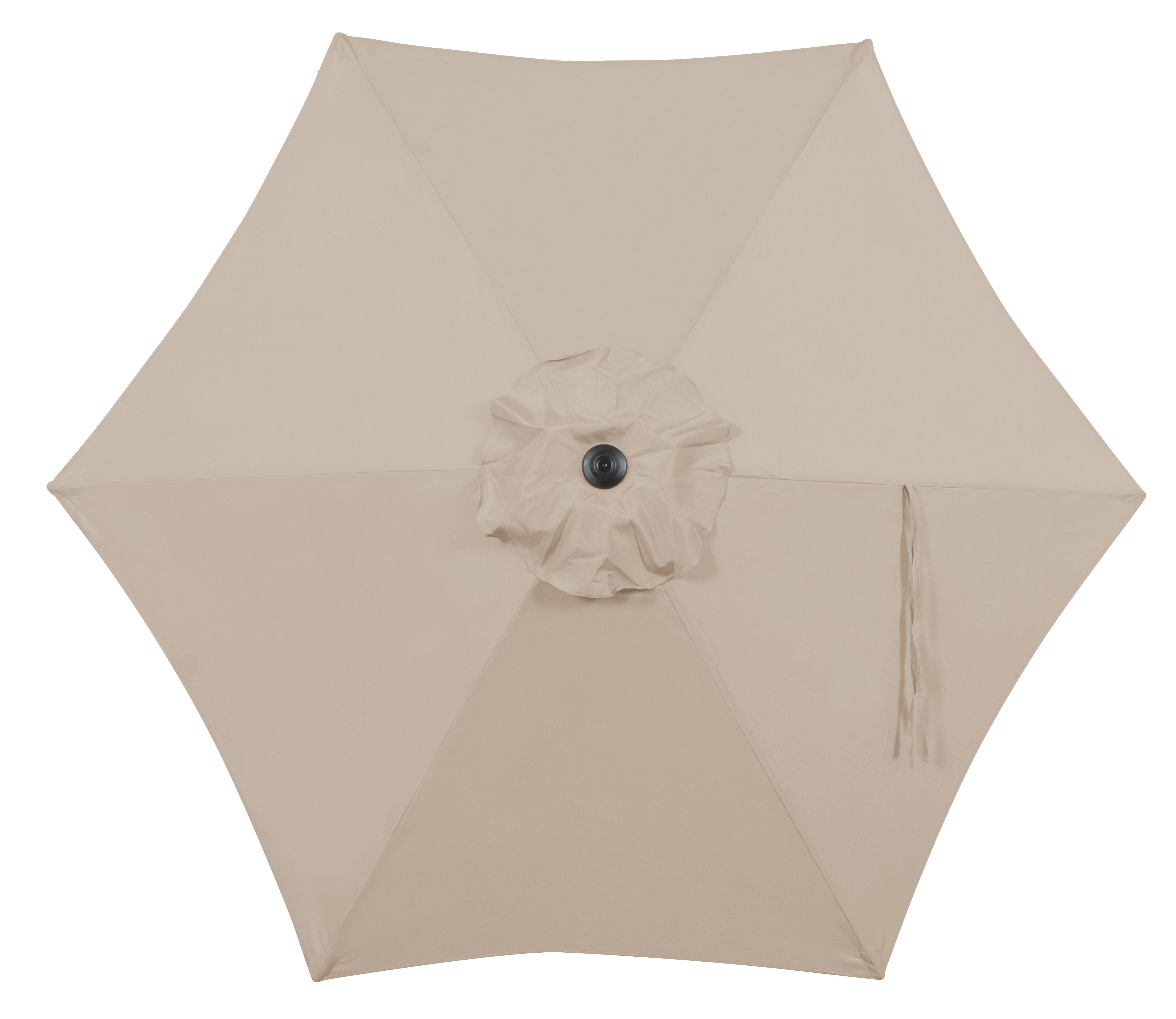 7-1 2 ft push-up patio umbrella model ucs00401c-tan Mainstays Outdoor 7.5' Tan Stripe Round Market Patio Umbrella, Push-Up and  3-Angle Tilt