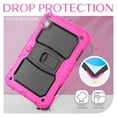 thumbnail image 7 of FJLBDE Case for iPad (A16) 11th Gen 2025/ iPad 10th Gen 10.9 Inch 2022, Rugged Shockproof Tablet Cases Cover with Kickstand Shoulder Strap, Rose, 7 of 7