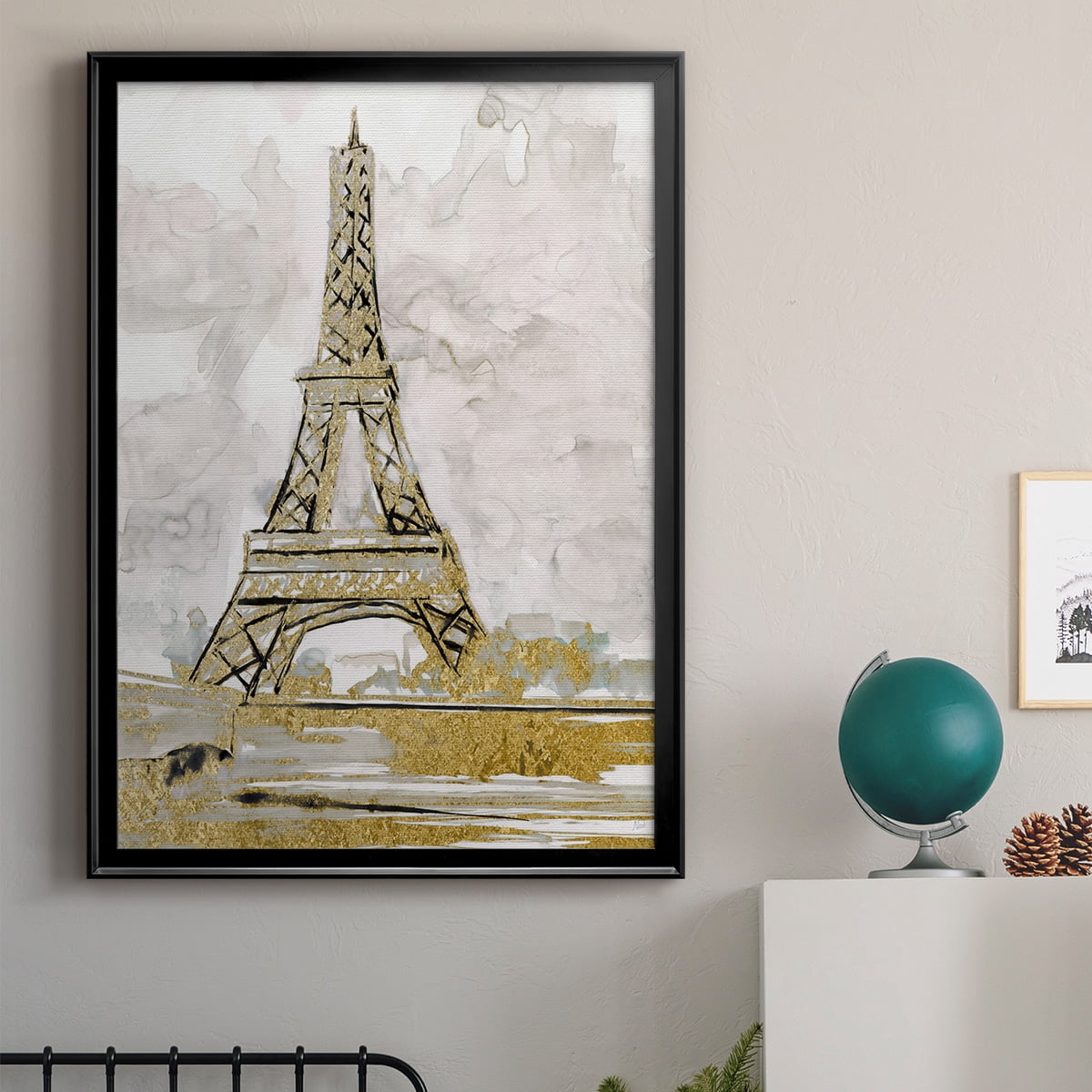 Eiffel Tower Glitz Premium Framed Print - Ready to Hang