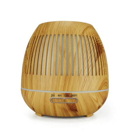 

Essential Oil Diffuser 400ml Cool Mist Humidifier Wood Grain Aromatherapy Humidifier 7 Color Changing Mood Light Waterless Auto Shut-off with Remote Control