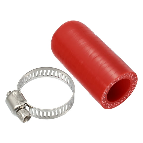 1 Set Universal Car Silicone Coolant Cap with Clamp for Coolant Heater Bypass 0.79" 20mm ID