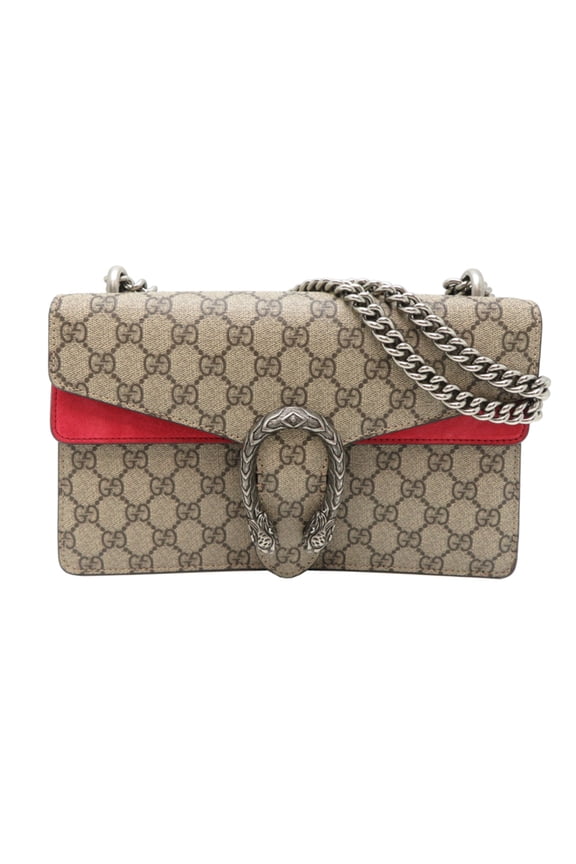 Pre-Owned Gucci Dionysus Chain Shoulder Bag for Women, 400249, Beige