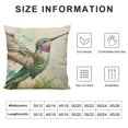 thumbnail image 5 of PRATYUS Throw Pillow Covers Home Decor Pillow Cases Decorative Cushion Couch Sofa Pillowcases Watercolor Humming Bird Paradise Colorful 22x22in, 5 of 5