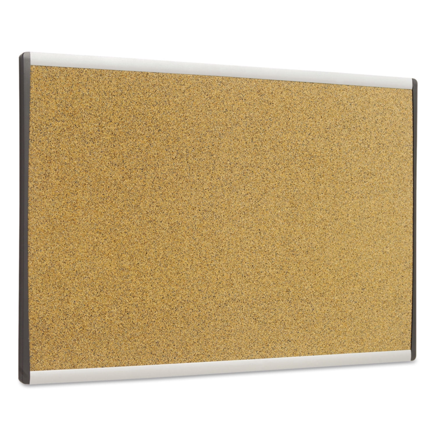 ARC Frame Cubicle Cork Board, 30 x 18, Tan Surface, Silver Aluminum Frame
