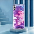 thumbnail image 4 of Allytech Marble Series Case for Samsung Galaxy A13(Not for 4G), Galaxy A13 5G 6.5" Cover 2022, Shock Absorption Bumper Soft TPU Women Girl Cover for Samsung A13 5G, Purple Marble, 4 of 5