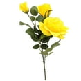 Mainstays 31" Tall Artificial Yellow Rose Flower Stem, Indoor