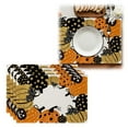 thumbnail image 2 of MOQIN 4 Pcs Halloween Placemats 12"x18" Gothic Bat Placemats Kitchen Decoration Washable Witch Place Mats Rectangle Skull Table Mats for Halloween Dining Table Accessories, 2 of 9