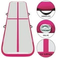 thumbnail image 2 of Fbsport Pink 10m/32.8ft Inflatable Air Track Tumbling Gymnastic Mat Floor Home Training W/ Pump, 2 of 3
