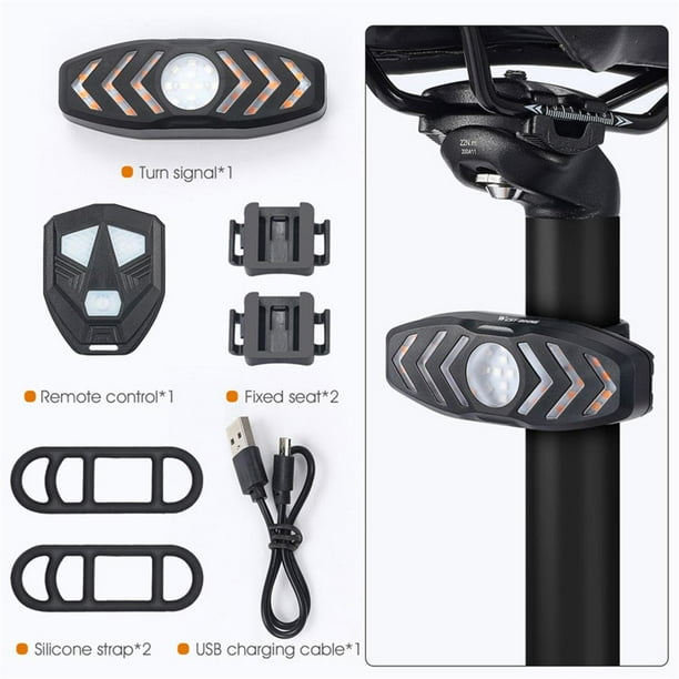MTB Bike Tail Light Wireless Impermeable Control Smart Remote Sirve Lámparas de señal FLhrweasw Nuevo