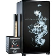 Bradley Original 4 Rack Stainless Smoker Black + Recipe Book for Camping - BS611