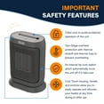 thumbnail image 3 of DeLonghi Compact Digital Ceramic Heater with Remote, 3 of 5