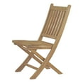 thumbnail image 3 of Modern Contemporary Urban Design Outdoor Patio Balcony Garden Furniture Side Dining Chair and Table Set, Wood, Natural, 3 of 8