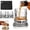 Style A, variant on Spinning Glass Whiskey Crystals, 360° Spinning Base, Heavy Old Fashioned Crystal Tumbler, Two-Piece Gift Box Father's Day Gift