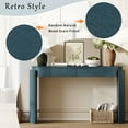 thumbnail image 2 of GZXS Modern Console Table with Oval Top and 2 Storage Drawers, 55-Inch Entryway Table for Foyer, Living Room, Hallway (Navy), 2 of 8