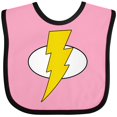 thumbnail image 3 of Inktastic Superhero Baby Lightening Bolt Boys or Girls Baby Bib, 3 of 4