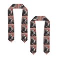 thumbnail image 2 of Logiee Heart Guinea Pig Couple Print Unisex Adult Graduation Stole Shawl 72" Long for Academic Commencements Shawl-Flattened, 2 of 7