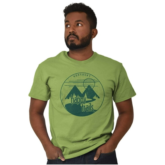 Kentucky Appalachian Mountains Hiker Men's Graphic T Shirt Tees Brisco Brands S