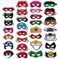 thumbnail image 2 of 1 máscara de fieltro de superhéroe para niños, ideal para fiestas de cumpleaños, Navidad, graduación, Spider-Man, Hulk, cosplay, mascarada, parche en el ojo, regalos., 2 of 6