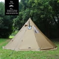 thumbnail image 2 of Carpa Tipi Preself Hot T3 XL para 4-6 personas con ventana de 2.6 m de altura, 2 of 9