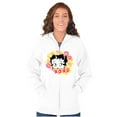 thumbnail image 3 of Betty Boop XO Hugs and Kisses Women Plus Size Zipper Hoodie Brisco Brands 4X, 3 of 5