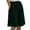 Dark Green, variant on Casual Elastic Waist Split Shorts With Pockets For Summer Daily Wear for Women Casual Summer Pants