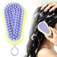 thumbnail image 2 of Head Massager Head Cleaner Scalp Massage Comb,Hair Scalp Scrubber Massager Brush,Head Exfoliator Shower Shampoo Comb,Shower Head Scrubber,Plastic Scalp Brush for Hair Growth & Dandruff Removal,Yellow, 2 of 5