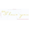 thumbnail image 4 of Bedroom Décor P.S. I Love You Nursery Vinyl Wall Decals 36x10-Inch Buttercream, 4 of 4