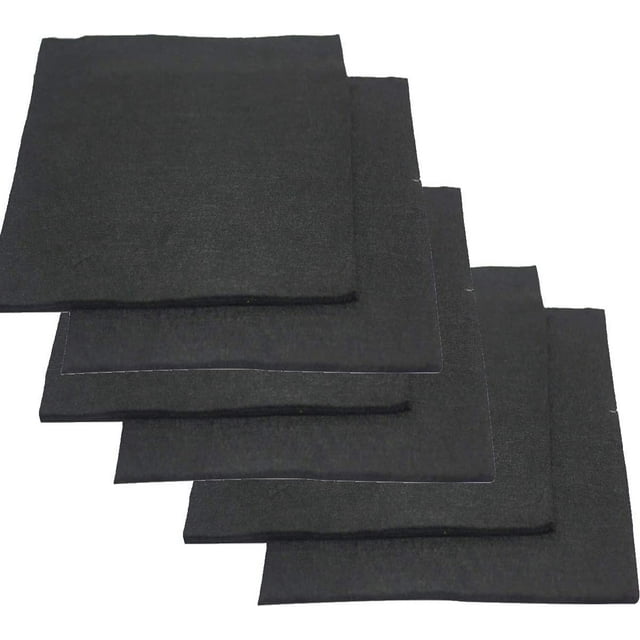 Gamvdout Thick 3×14mm Fireproof Welding Blanket/Pad - 6PCS Carbon Graphite Felt for Thermal Insulation Chemical Applications