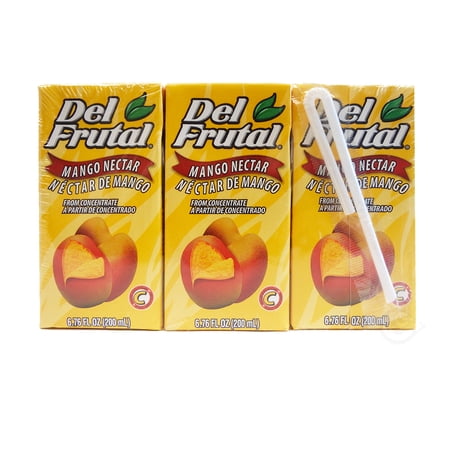 Del Frutal Mango Nectar 6.76 oz 3-Pack - Sabor Mango (Pack of 6)
