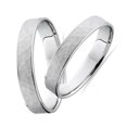 thumbnail image 2 of Pompeii3 Matching Hammered Wedding Ring Band White Gold Set 14K for Men's and Women's, 2 of 4