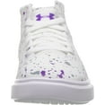 thumbnail image 1 of Under Armour Girls' Pre School KickIt2 Splatter Mid Sneaker, White (100)/White, 3, 1 of 2