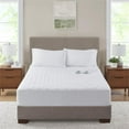 thumbnail image 3 of Pemberly Row Contemporary Microfiber Fabric Twin Heated Mattress Pad in White, 3 of 9
