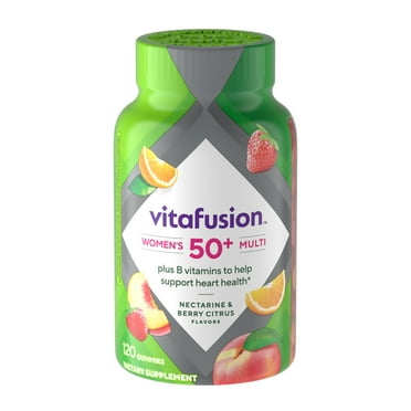 vitafusion Women's 50  Daily Multivitamin Gummies with B Vitamins to Support Heart Health, 120 Count