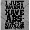thumbnail image 2 of Want Abs Funny Working Out Cardio Gym Unisex Plus Fleece Graphic Hoodie Brisco Brands 3X, 2 of 5