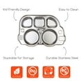 thumbnail image 2 of Innobaby Din Din Smart Stainless Divided Platter, Stainless Steel Divided Plate for Babies, Toddlers and Kids. BPA free - PLATTER ONLY, 2 of 7